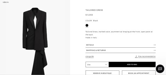 Vestido-blazer usado por Marina Ruy Barbosa custa o equivalente a R$ 13 mil
