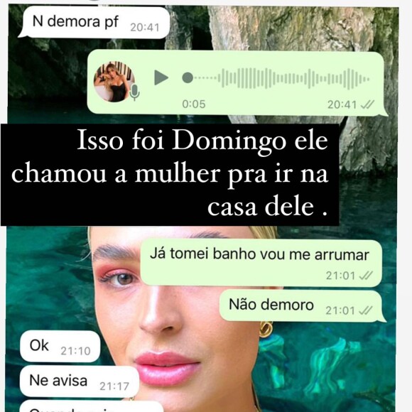 Gabi Martins mostrou prints de Lincoln Lau convidando outra mulher para a casa dele