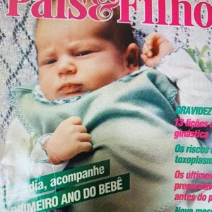 Leda Nagle publicou fotos de um ensaio fotográfico feito pelo filho ainda recém-nascido, em 1983, para a capa da revista 'Pais & Filhos'