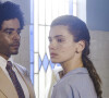 Marê (Camila Queiroz) e Orlando (Diogo Almeida) viajam com Júlio (Daniel Rangel) para investigarem Gilda (Mariana Ximenes), na novela'Amor Perfeito'