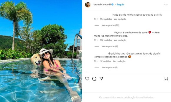 Seguidores acharam atitude de Bruna Biancardi em foto suspeita