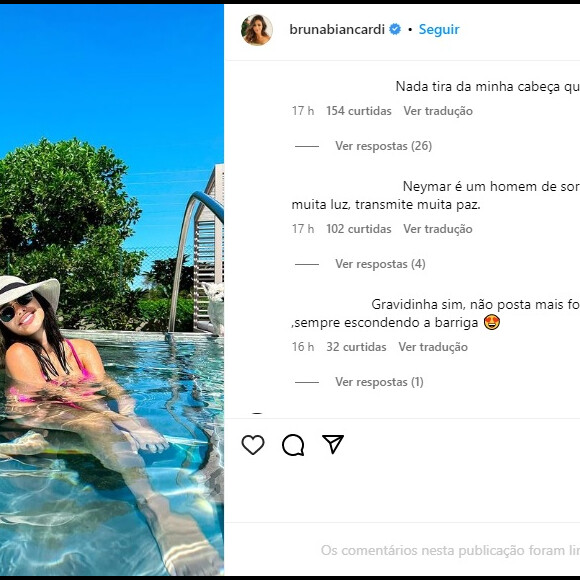 Seguidores acharam atitude de Bruna Biancardi em foto suspeita