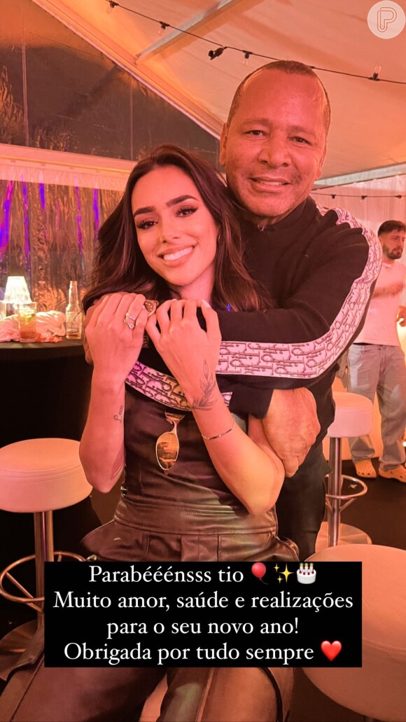 Bruna Biancardi mantém um ótimo relacionamento com o pai de Neymar