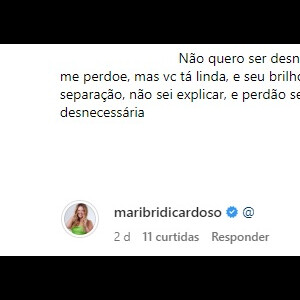 Mariana Bridi reagiu à comentário elogioso de fã