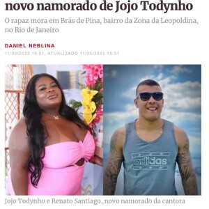 Renato Santiago, apontado como namorado de Jojo Todynho, é discreto e mantém um perfil trancado no Instagram