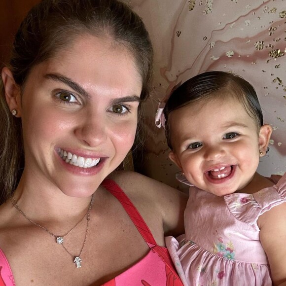Filha de Bárbara Evans completou 1 ano em abril