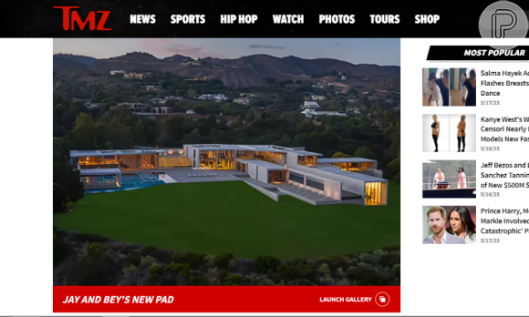Beyoncé e Jay-Z acabam de comprar um novo imóvel em Malibu, na Califórnia. As informações são do site TMZ, conhecido por dar grandes furos de celebridades americanas