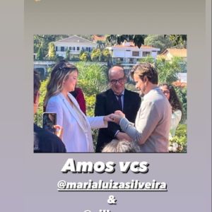 Paulo Vilhena anunciou por meio das redes sociais que se casou com Maria Luiza Silveira