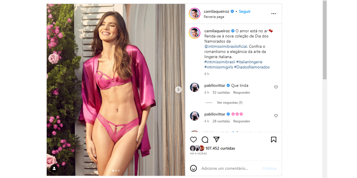 Foto Fotos De Camila Queiroz De Calcinha E Suti Foram Feitas Para A Campanha De Dia Dos