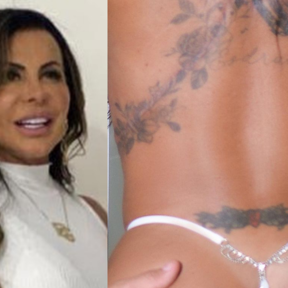 Gretchen valoriza bumbum em calcinha fio-dental mínima e dá tapa na cara dos haters