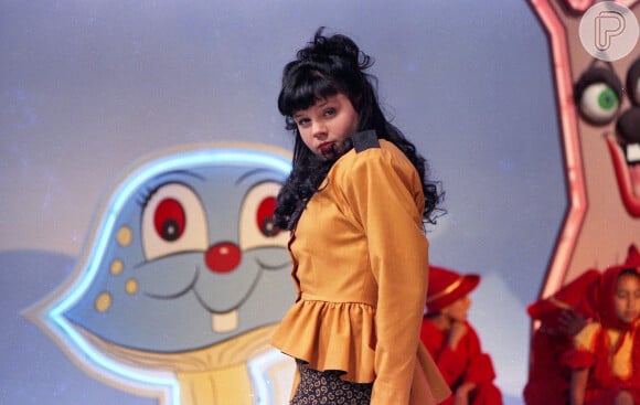Simony em seu programa infantil no SBT, o 'Show da Simony', exibido entre 1989 e 1990