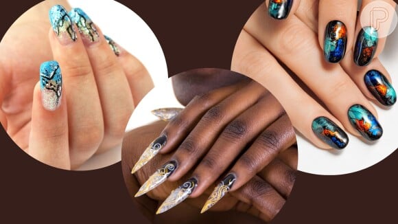 Você usaria arte surreal nas unhas decoradas? Esses modelos vão encantar mulheres com estilo extravagante