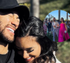 Neymar e Bruna Biancardi surgem juntinhos em casamento e web comenta perdão após traição: 'Me fazia de sonsa também'