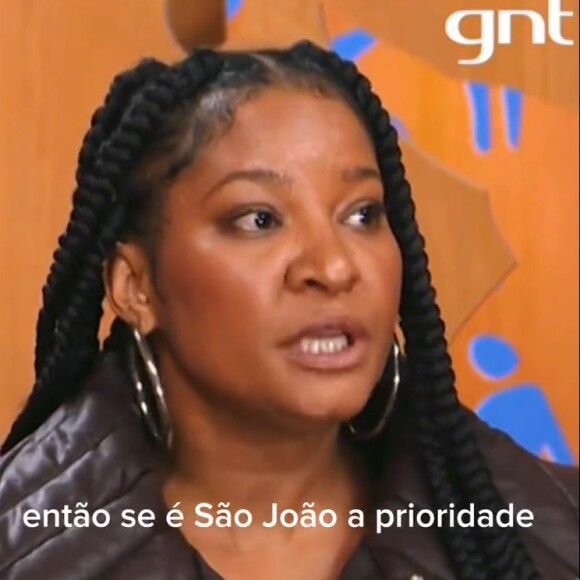 No meio das duas opiniões, Larissa Luz manifestou a dela e foi acolhida pelos telespectadores.