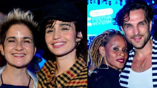 Nanda Costa e Lan Lanh, Aline Wirley e Igor Rickli e outros casais trocam carinhos em festival para se aquecerem do frio