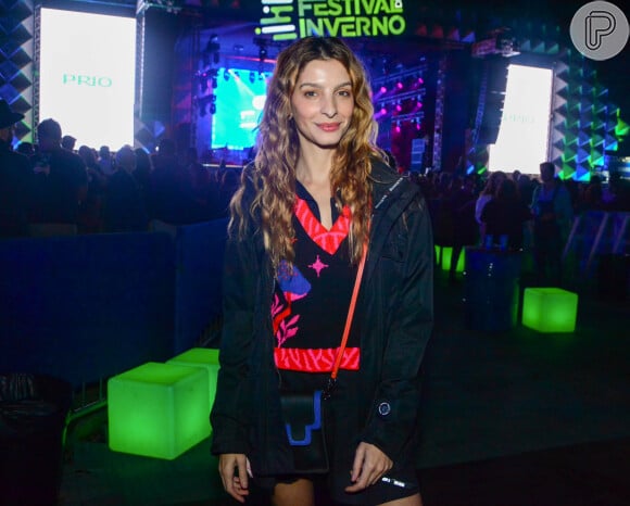 Michele Batista curtiu a primeira noite do Festival de Inverno no Rio, em 14 de julho de 2023
