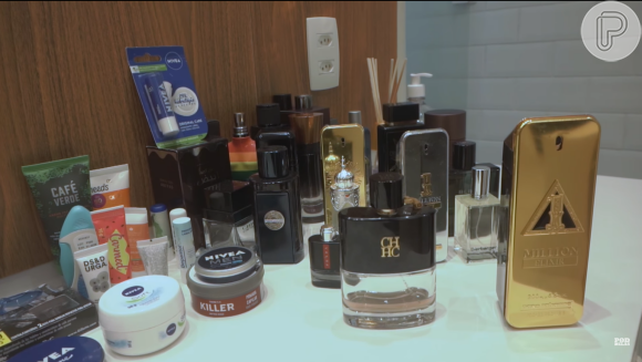 Ex-"BBB" Fred coleciona perfumes caros