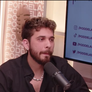 Gustavo Mioto, no "PodDelas", diz ser romantico "até demais"