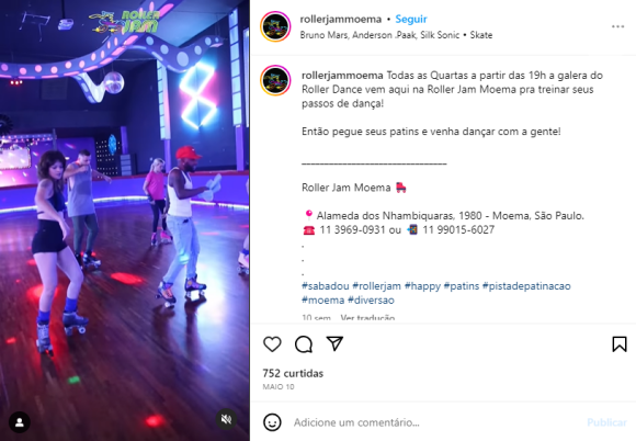 No bar Roller Jam dá para você patinar igual a Barbie, se quiser!