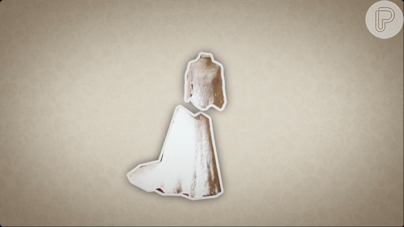 Vestido de noiva é separado por duas peças e isso ajudou a outras mulheres da família a usá-lo ao longo do tempo.