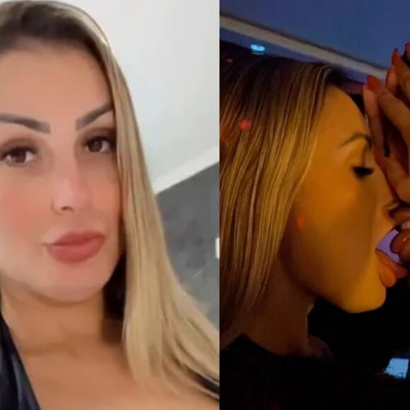 Andressa Urach mostrou que está focada em fazer conteúdo para seu perfil em plataformas eróticas.