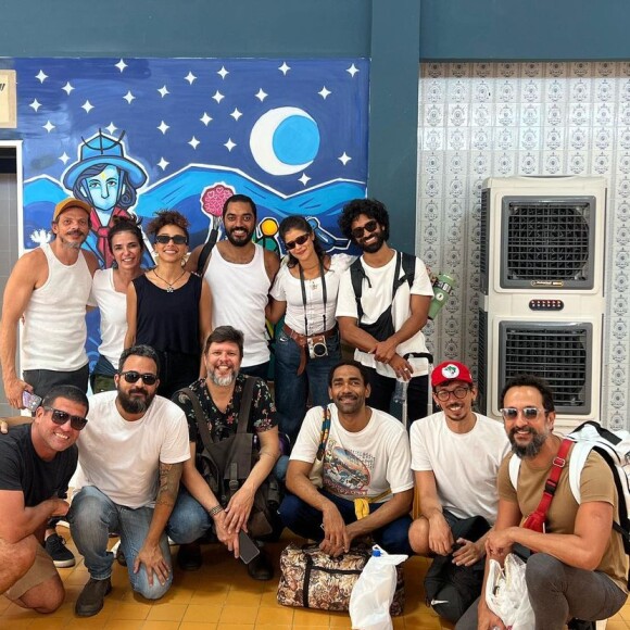 Elenco de 'Guerreiros do Sol' se reuniram e começaram suas gravações em fevereiro de 2023.