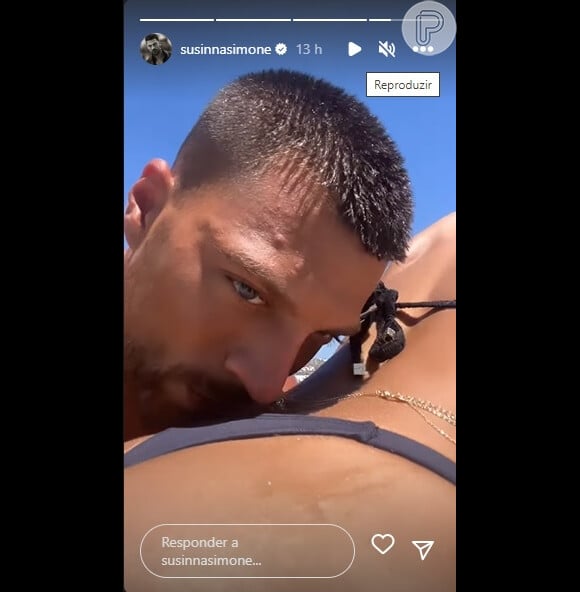 Simone Susinna postou um vídeo beijando o bumbum de Anitta