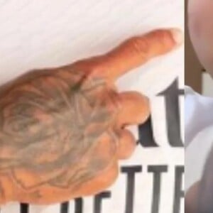 Logo internautas compararam as tatuagens e identificaram que a mão realmente é de Éder Militão