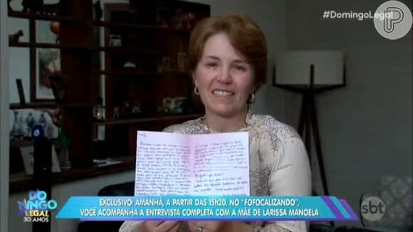Mãe de Larissa Manoela mostrou cartão de Dia das Mães que ganhou em 2014; em 2023, filha não fez nenhuma homenagem pública na mesma data