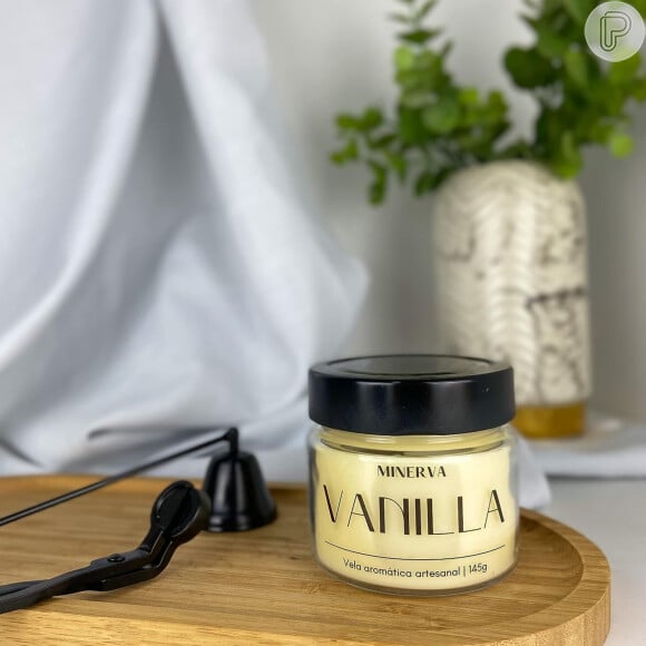 Vela aromática de baunilha, Minerva Candles