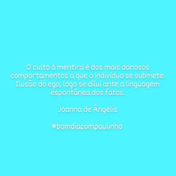 Paulo Henrique Frambach no Instagram: 'O culto à mentira é dos mais danosos comportamentos a que o indivíduo se submete'