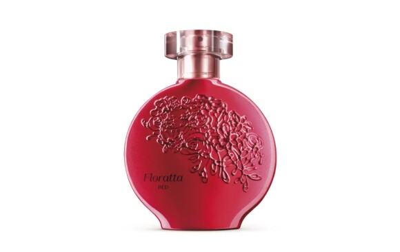 Perfume Floratta Red, do Boticário, é inspirado na flor da Maça de Vermont e tem um fundo com acordes de Chocolate, Musk, Sândalo, Cedro e Âmbar