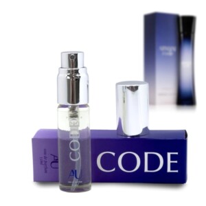 Perfume Code, da linha da Andressa Urach, é similar ao Armani Code e é descrito como 'a fragrância da sedução'