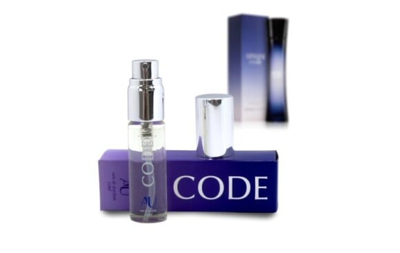 Perfume Code, da linha da Andressa Urach, é similar ao Armani Code e é descrito como 'a fragrância da sedução'