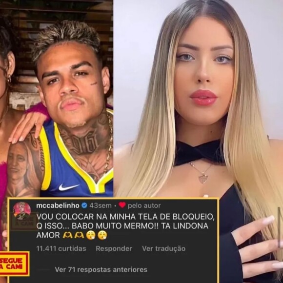 Influenciadora já havia exposto algo errado no relacionamento entre Bella Campos e MC Cabelinho