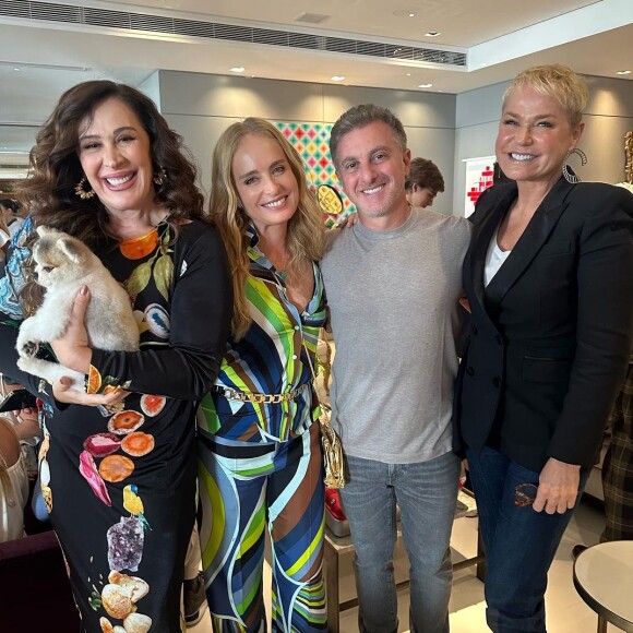 Festa de Luciano Huck, marido de Angélica, foi prestigiada por Xuxa e Claudia Raia