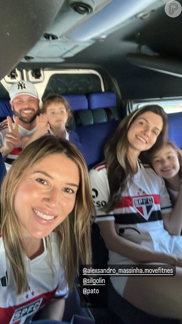 Rebeca Abravanel postou foto indo ao Morumbi assistir São Paulo x Flamengo