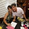 Maria Ribeiro foi prestigiada pelo ex-marido, Paulo Betti, que interpreta o blogueiro Téo Pereira na novela 'Império'