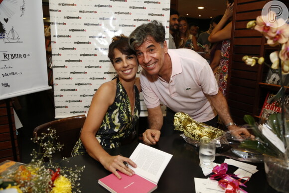 Maria Ribeiro foi prestigiada pelo ex-marido, Paulo Betti, que interpreta o blogueiro Téo Pereira na novela 'Império'