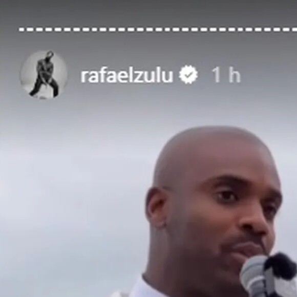 Rafael Zulu compartilhou detalhes no Instagram da cerimônia com Aline Becker