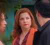 Em Elas por Elas, Helena (Isabel Teixeira) diz para Jonas (Mateus Solano) que não vai se separar legalmente dele