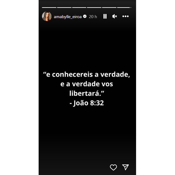 Após expor farsa de Graciele Lacerda, Amabylle Eiroa eleva o nível da polêmica da família Camargo com uma suposta indireta