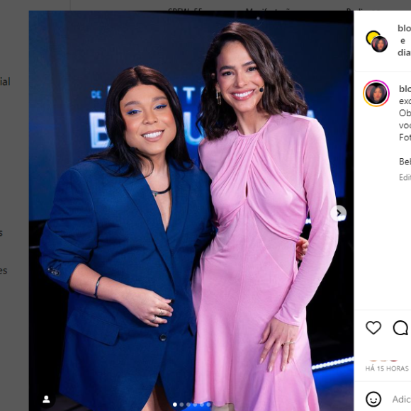 Bruna Marquezine também teria enviado indireta a Neymar durante entrevista com Blogueirinha