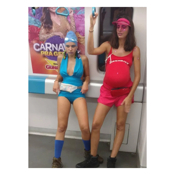 Bruna Linzmeyer e Juca eram vistos curtindo o carnaval do Rio juntos