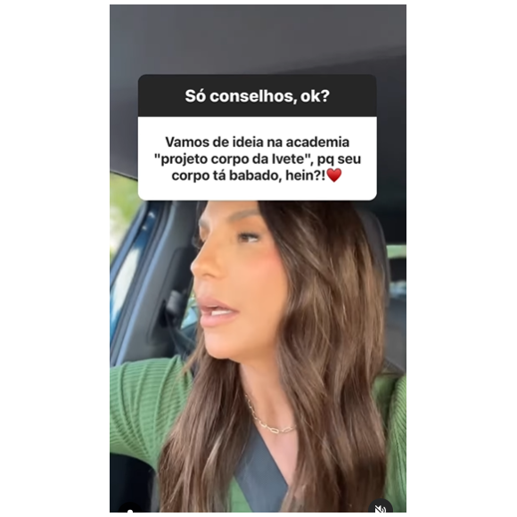 Ivete Sangalo contou que para ter o corpão é se dedicar com frequência alta para ir a academia