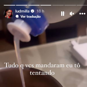 Ludmilla ficou com pulseira de luxo presa no braço e tentou tirar até jogando detergente neutro