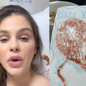 Nascem os filhos de Bárbara Evans! Veja as primeiras fotos dos gêmeos Álvaro e Antônio