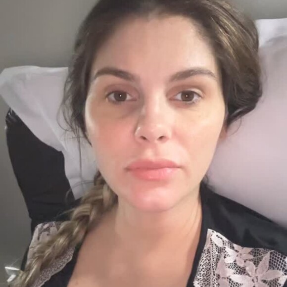 Bárbara Evans afirma que o filho está ótimo e que a internação é por precaução