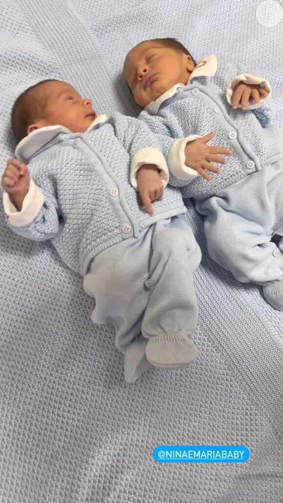 Fotos dos filhos gêmeos de Bárbara Evans têm encantado internautas