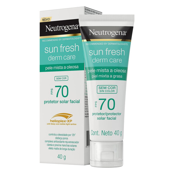 Sun Fresh Protetor Solar Facial Para Pele Oleosa, Neutrogena